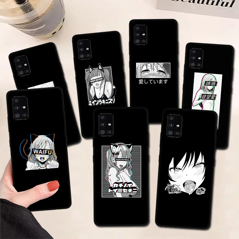 

Anime Hentai ​Sexy Mang Girl Phone Case For Samsung Galaxy A51 A71 A50 A70 A81 A91 A30 A40 A20E A10S A9 Back Cover Coque Funda