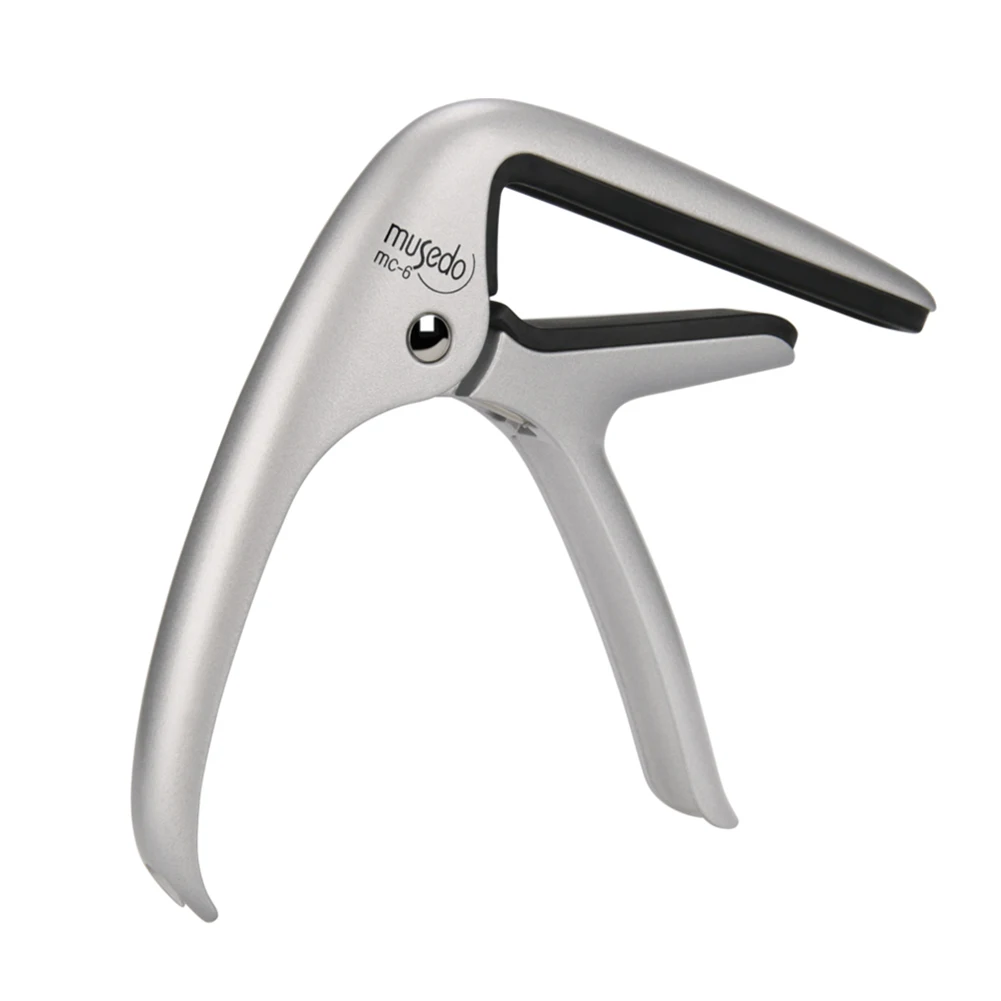 

Musedo MC-6 Classical Guitar Capo MC-6 For Classical Guitar Capo- Silver Professional Aviation Aluminum Silver 15.3x11x2cm