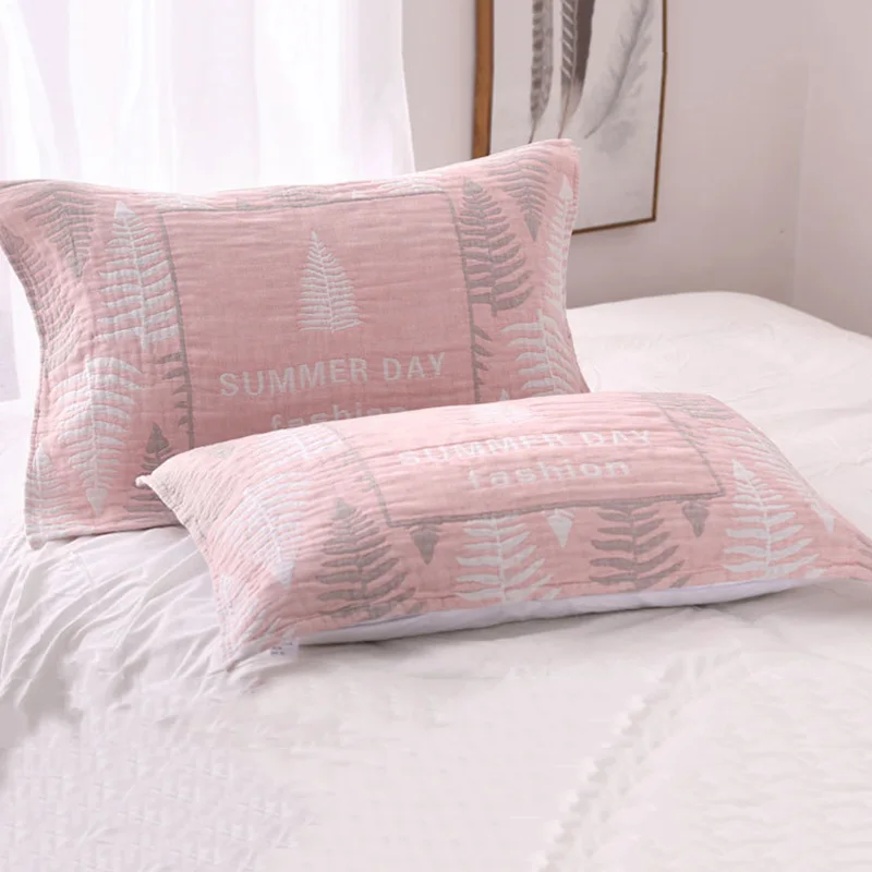 Наволочка из 100% хлопка шесть слоев Марли подушка для взрослых уплотненные