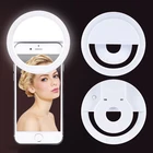 Светодиодный кольцевой светильник, кольцевой светильник для селфи, освещение для фотосъемки для IPhone xiaomi, зарядное устройство USB, Светодиодные Автомобильные светильники, декоративная лампа TXTB1