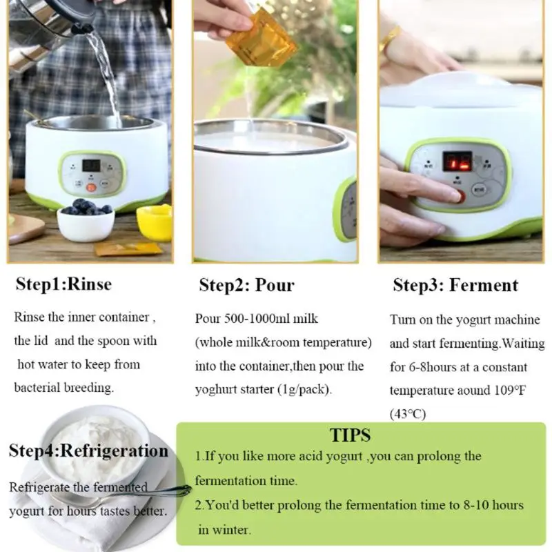 

10g Lactobacillus Yogurt Starter,5 Probiotics,Make Dessert At Home Home Made Lactobacillus Fermentation Powder Maker Homemade