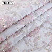 jacquard damask clothing fabric sewing brocade fabrics for dress exquisite pattern and flower fabric for dress women