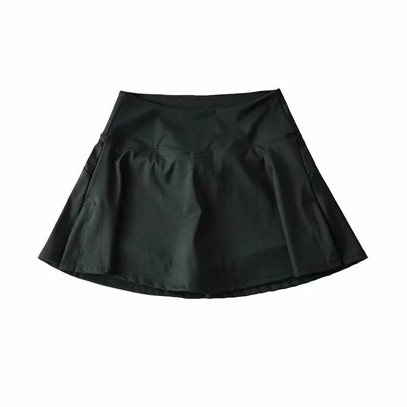 

Retro Fake Two-piece Split High Waist Skirt 2021 Summer New Anti-failure Wild A-line Ustyle0276