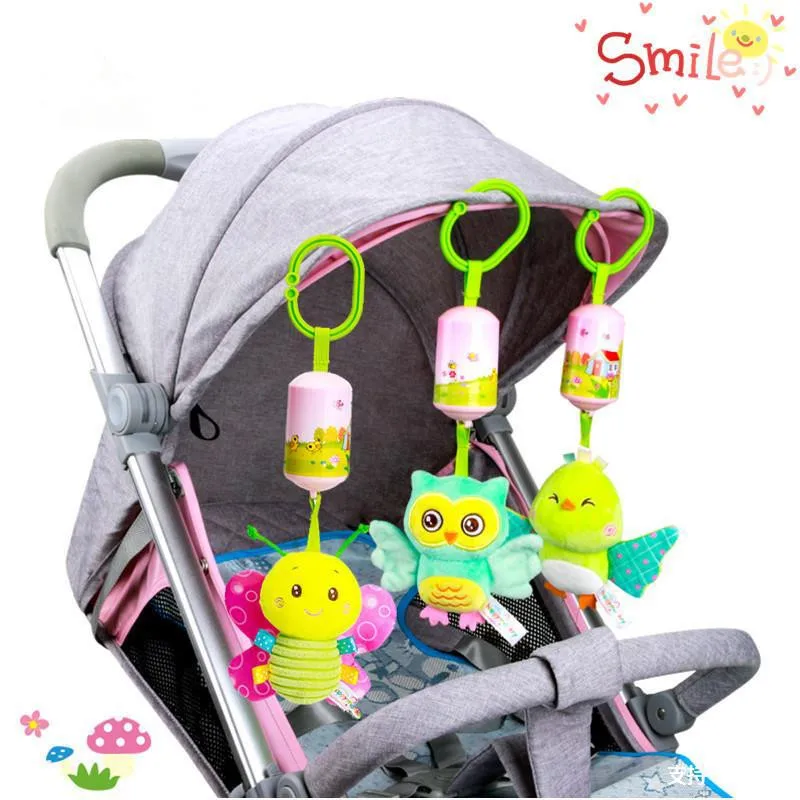 

Baby Rattle Toys Cute Animals Crib Hanging Wind Chimes Bells Infant Bed Toddler Stroller Decor Play Soft Gifts