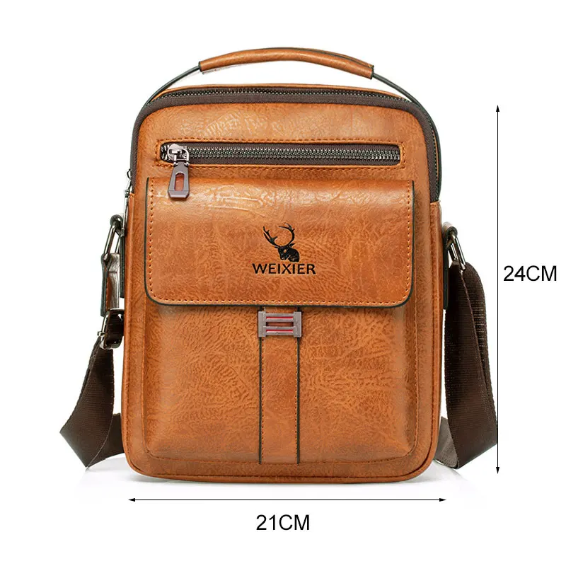 

New Mens Crossbody Bag Portable Male Shoulder Bags Large Capacity Messenger Bag Waterproof Handbags Retro Casual Bags Tote Bag