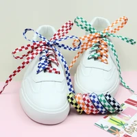 1 pair of classic shoelaces fitted fashion colored square flat shoes sports shoelaces casual unisex shoelace shoe accessories