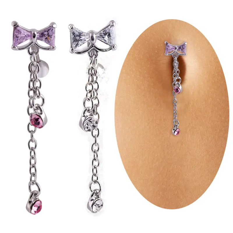 Модное кольцо из нержавеющей стали с пуговицами для живота ювелирные изделия