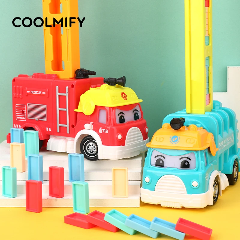 Набор детских игрушек поезда домино игрушки со звуком и подсветкой