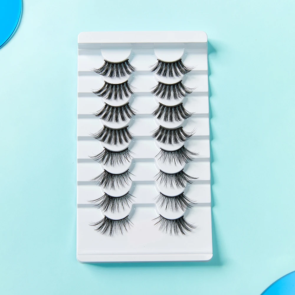 

8 пар, накладные ресницы, 12-25 мм