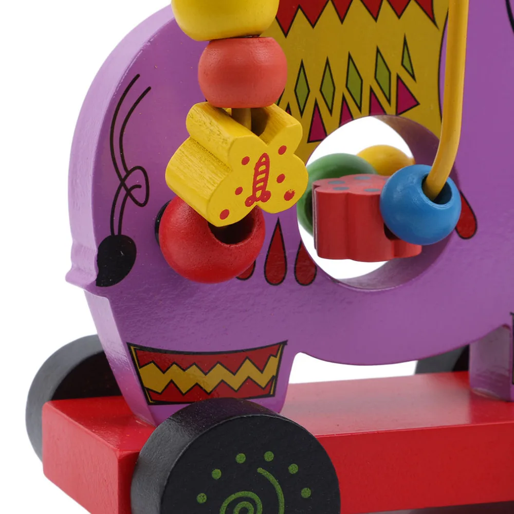 

Baby Toy Animal Trailer Threading Around Beads Building Block Interactive Wooden Toys Montessori Child Early Education Kids Toys