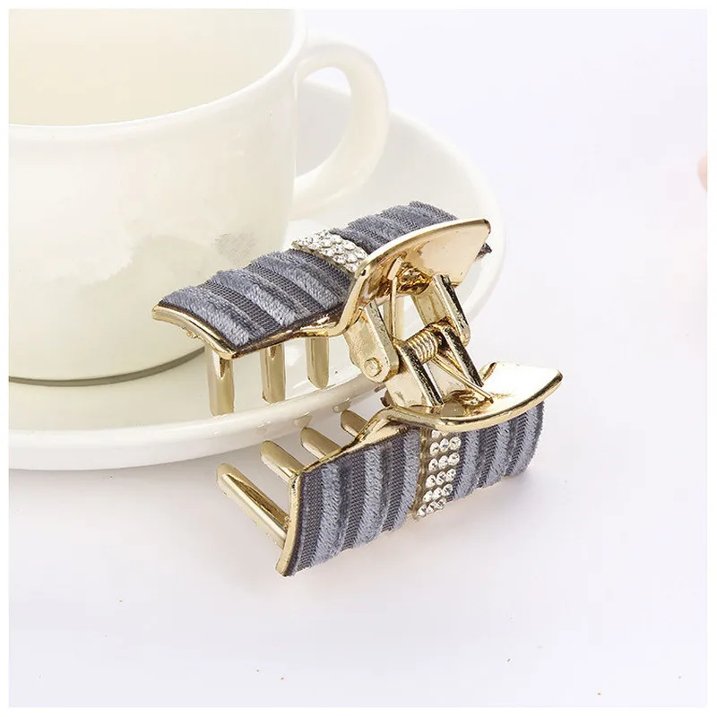 Женская заколка для волос однотонная Заколка-краб | Красота и здоровье