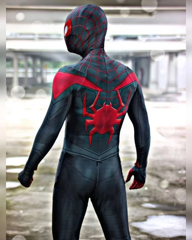 PS5 Black Superhero Cosplay Costume Zentai Suit Adults Kids Men Boys Male Halloween Full Bodysuit Jumpsuit | Тематическая одежда и
