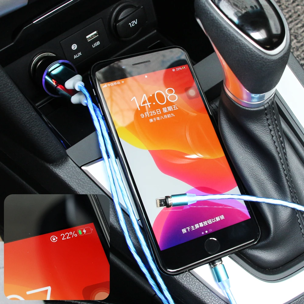 Новый светодиодный Дисплей устройство для автомобиля с двумя портами USB Зарядное
