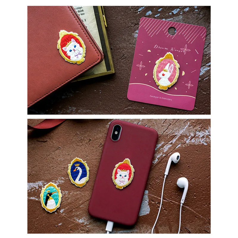 YaMinSanNiO DIY Cute Animal Series Embroidery Stickers for Clothes Patch on Backpack Jeans Patches Clothing Iron | Дом и сад