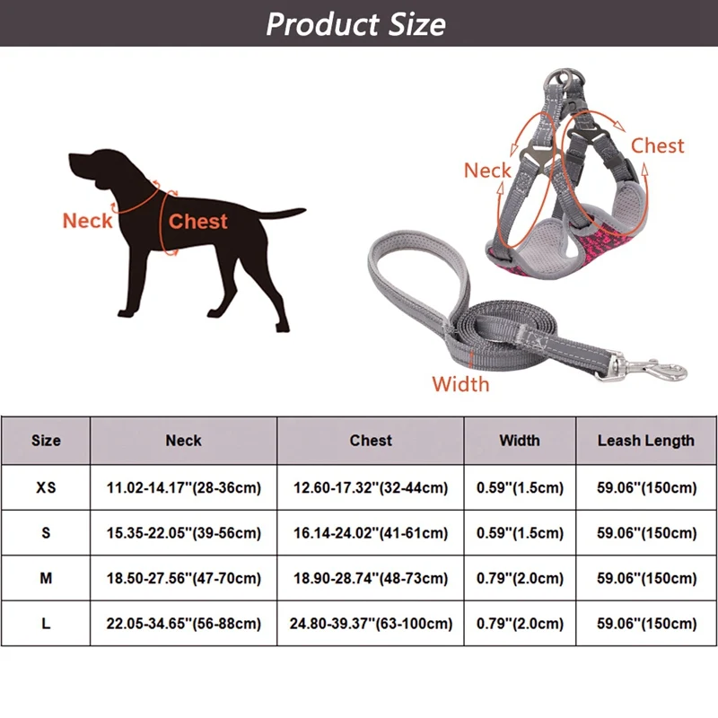 Шлейка для собак жилет Холщовый и светоотражающий шлейф маленьких средних