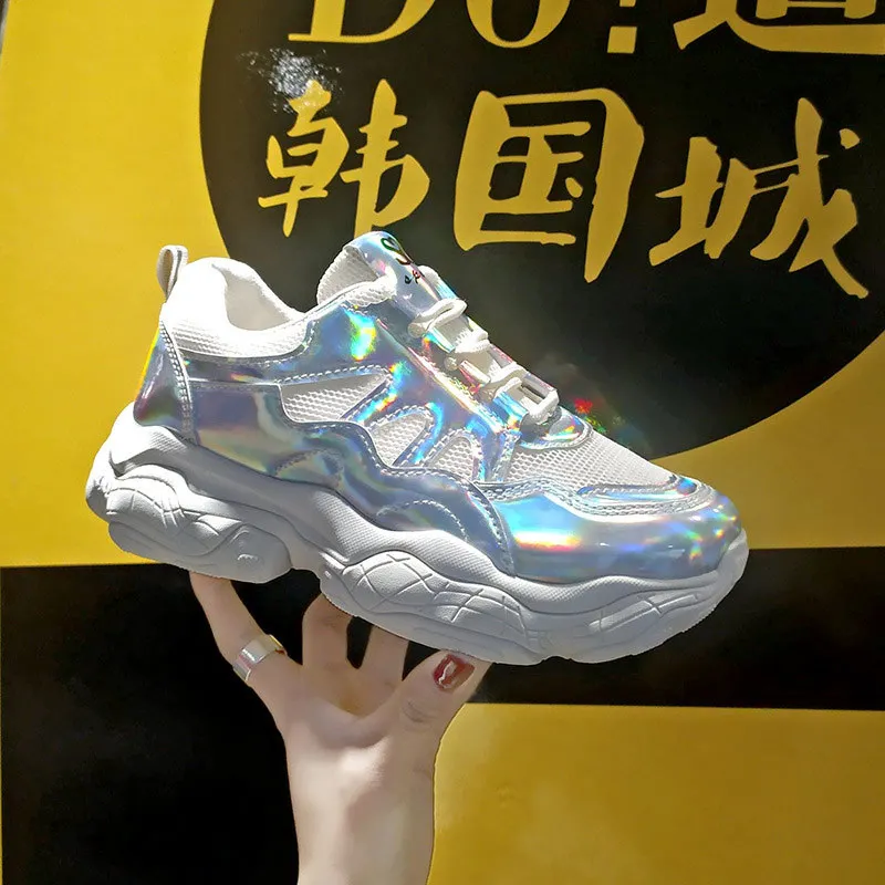 Новинка дышащие не сужающиеся книзу кроссовки женская обувь повседневная