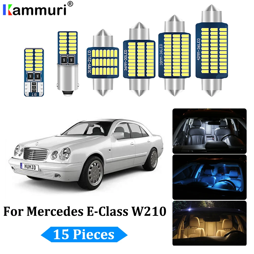 KAMMURI 15 шт. белые светодиодные с Canbus автомобильный светильник интерьера для Mercedes