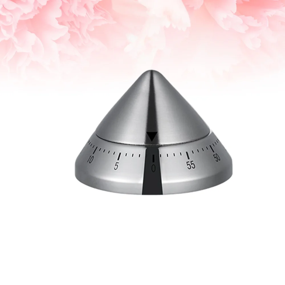 

1PC Stainless Steel Baking Timer Portable Kichen Timer Practical Cooking Reminder Sturdy Mechanical Timer Student Time Managemen