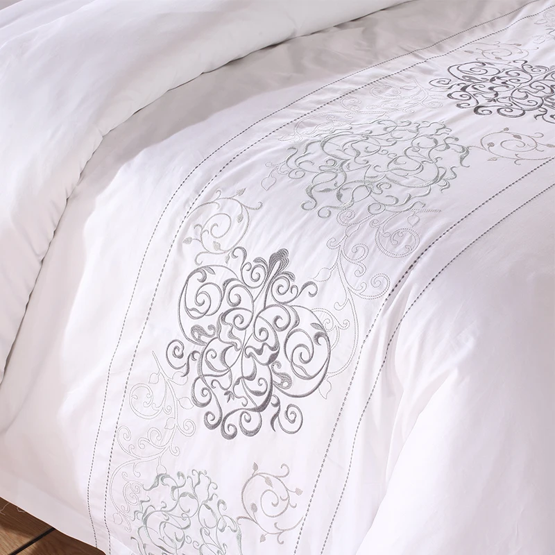 Роскошное постельное белье комплект пододеяльников с вышивкой пододеяльник для