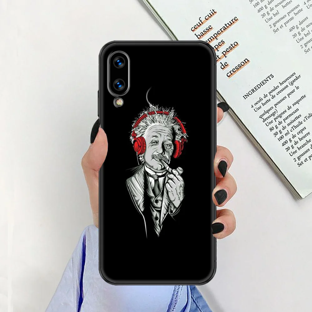 

Scientist physicist Math formula Phone case For Huawei Honor 6 7 8 9 10 10i 20 A C X Lite Pro Play black painting back soft
