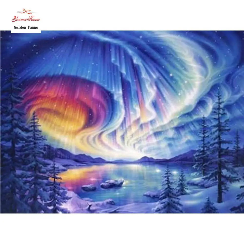 2020 Diamond Painting Kits Diamond Mosaic Landscape Full Square Diamond Embroidery Beads DIY Cross Stitch Kit Home