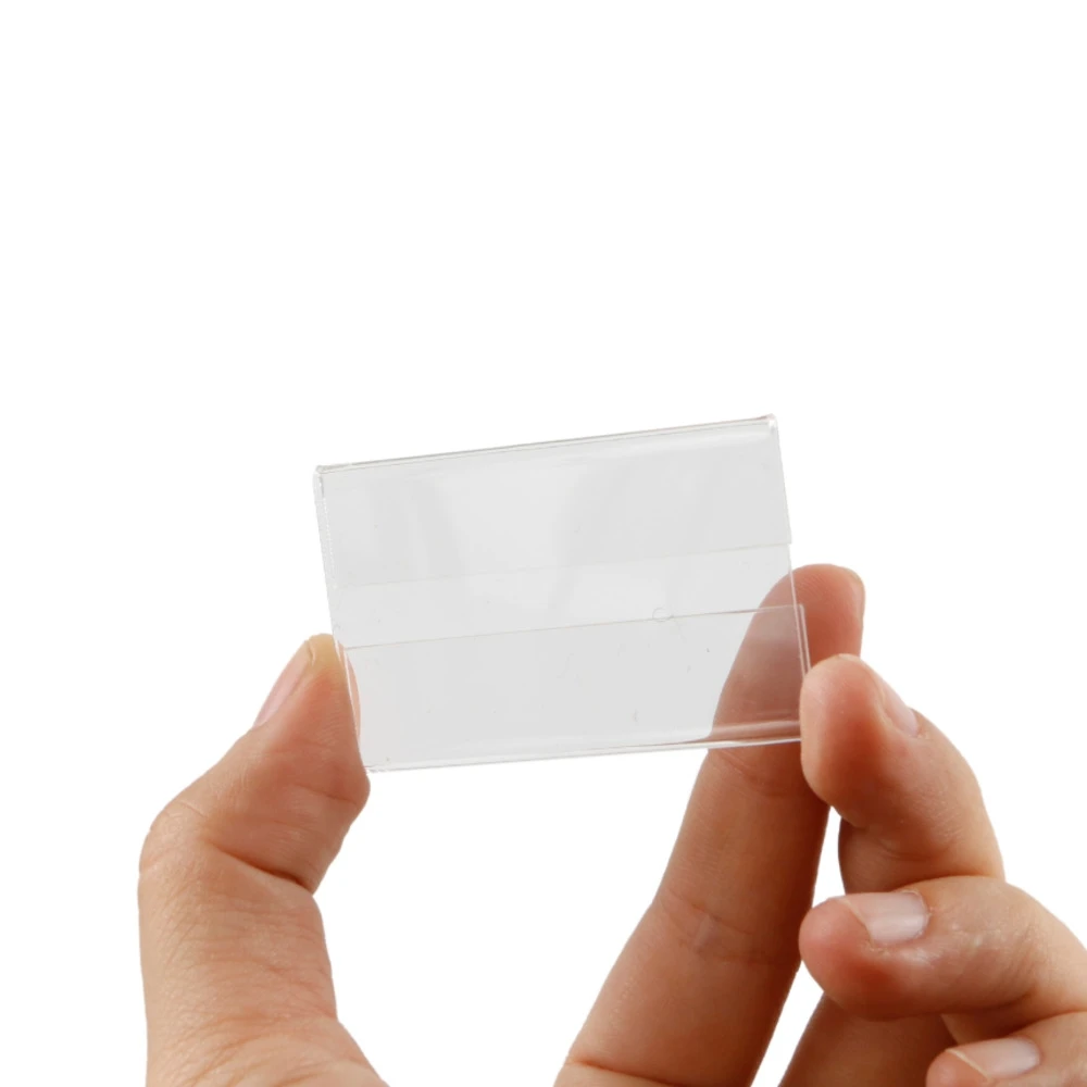 Акриловый прозрачный чехол с карманами для визитных карточек | Канцтовары офиса