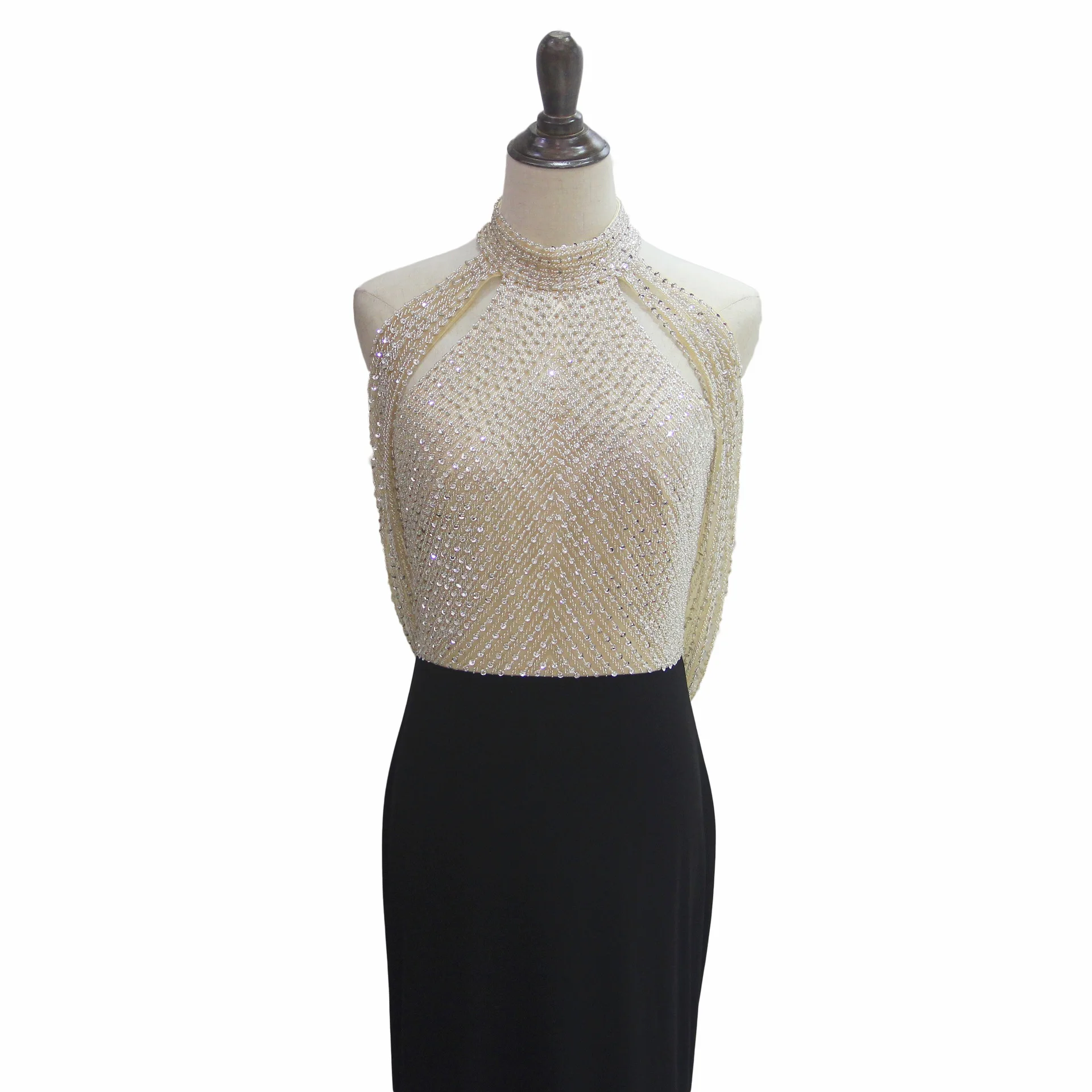 

Evening Dress Mermaid Sleeveless Floor Length For Women Luxury Beading Dubai Prom Party Gown