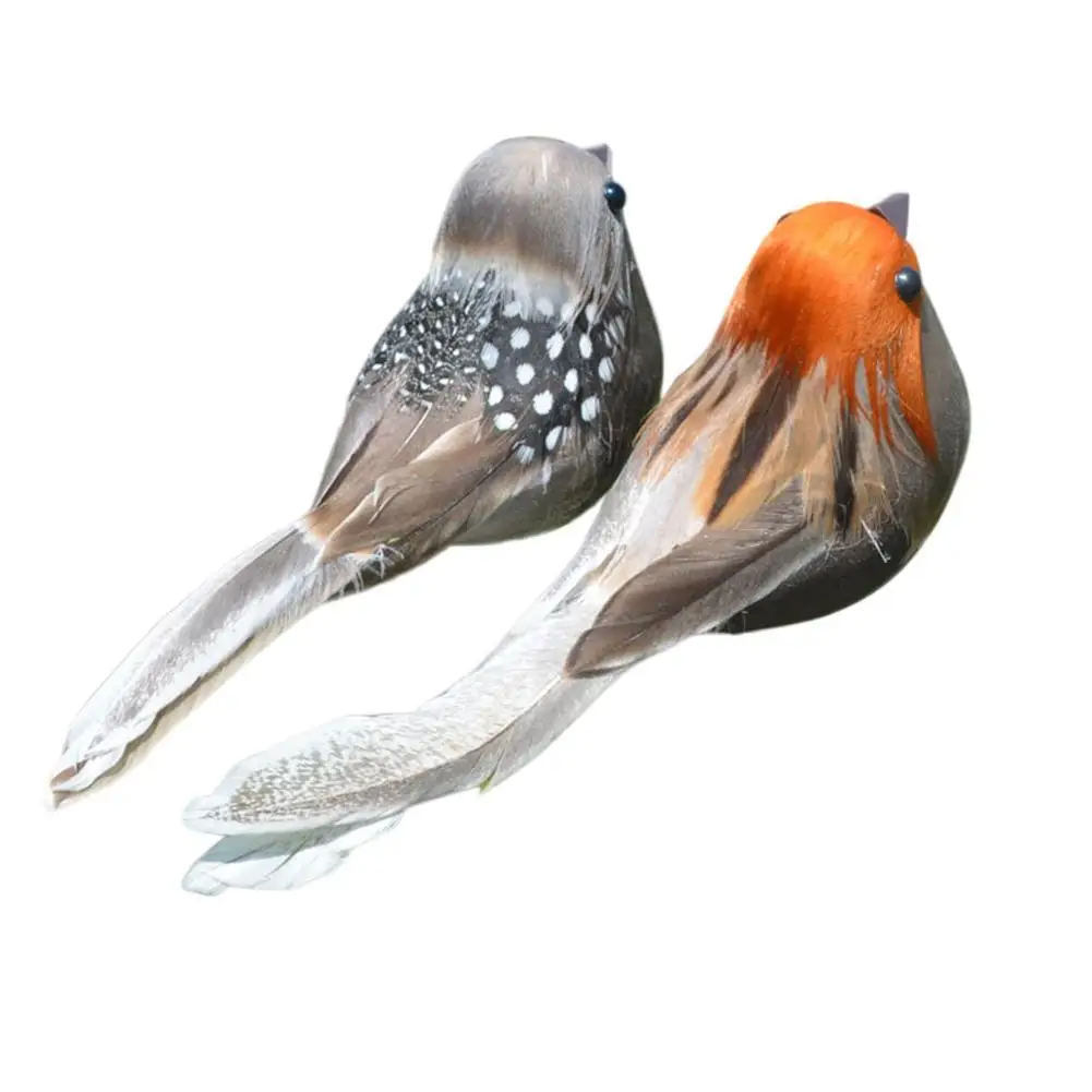 

Foam Birds Lawn Figurine Ornament Photo Props Yard Garden Craft Decor with Clip