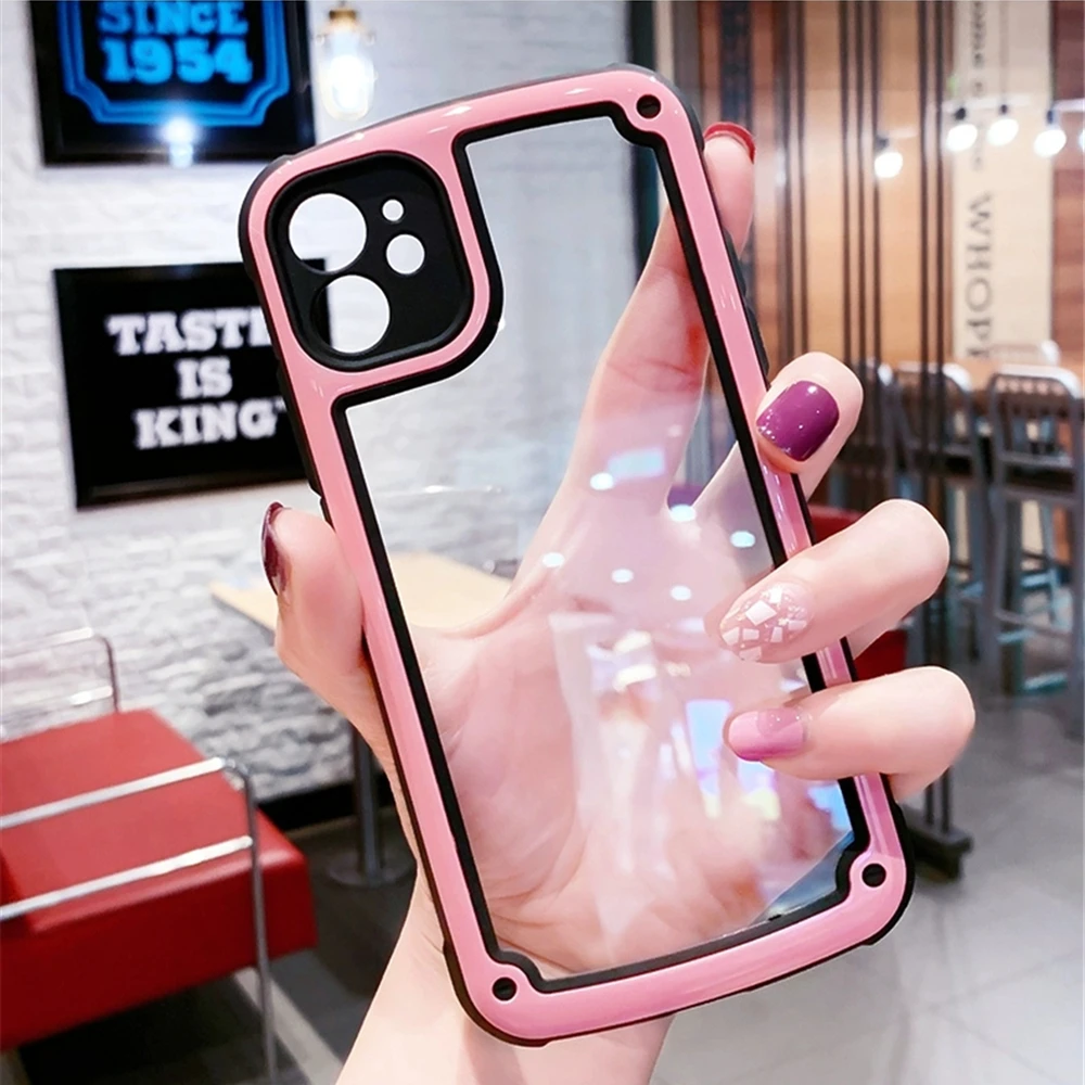 Защитный чехол для телефона с камерой iphone SE 2020 XR XS 11Pro Max 7 8 6 6s Plus мягкая ТПУ