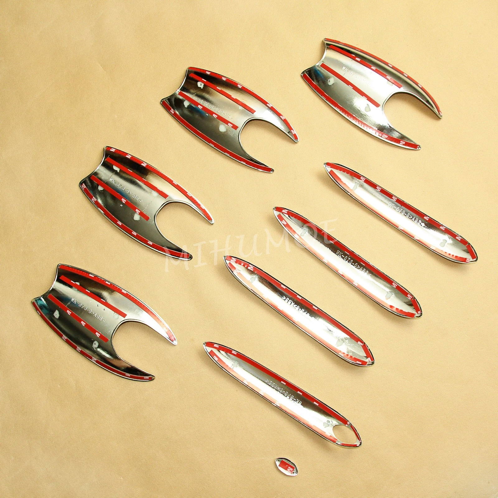 Дверные ручки полоски планки + чаша окружает наборы для BMW X3 G01 2018 2019 2020 хромовое