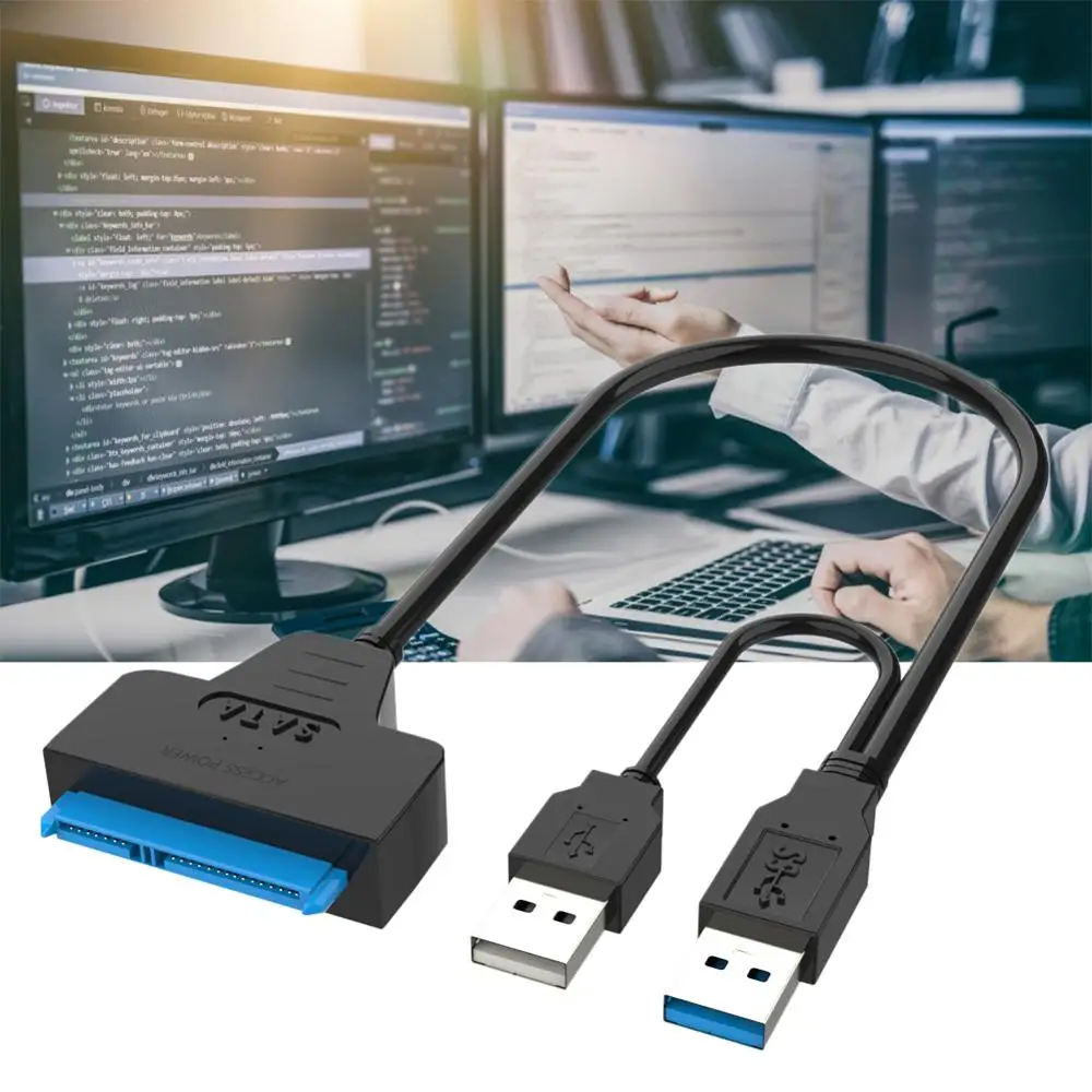 Кабель для передачи данных USB3.0-SATA 22-контактный кабель твердотельного накопителя