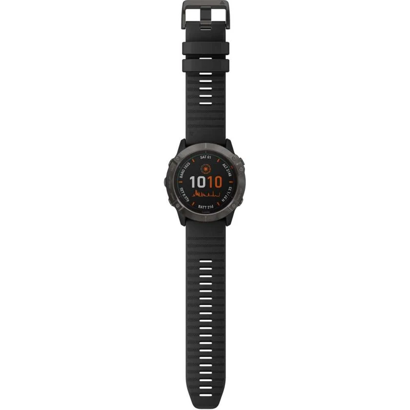 Смарт-часы GARMIN Fenix 6x pro solar ti 51мм 1.4" черный / (010-02157-21) | Электроника