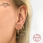 Автоклав 12141618 мм Размеры 925 стерлингового серебра классические простые круглые серьги для женщин пирсинг кольцо, серьги, ювелирное изделие, модные серьги в форме