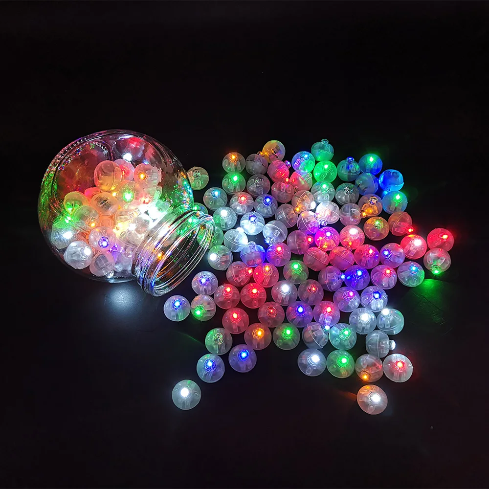 

2021 New 20Pcs/Lot Round Ball Led Balloon Lights Mini Flash Lamps for Lantern Christmas Wedding Party Festival Decoration