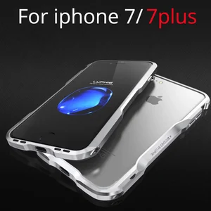 luxury metal bumper case for iphone 8 7 plus se 2020 xs max xr slim aluminum frame ultra thin phone side cover accessories shell free global shipping