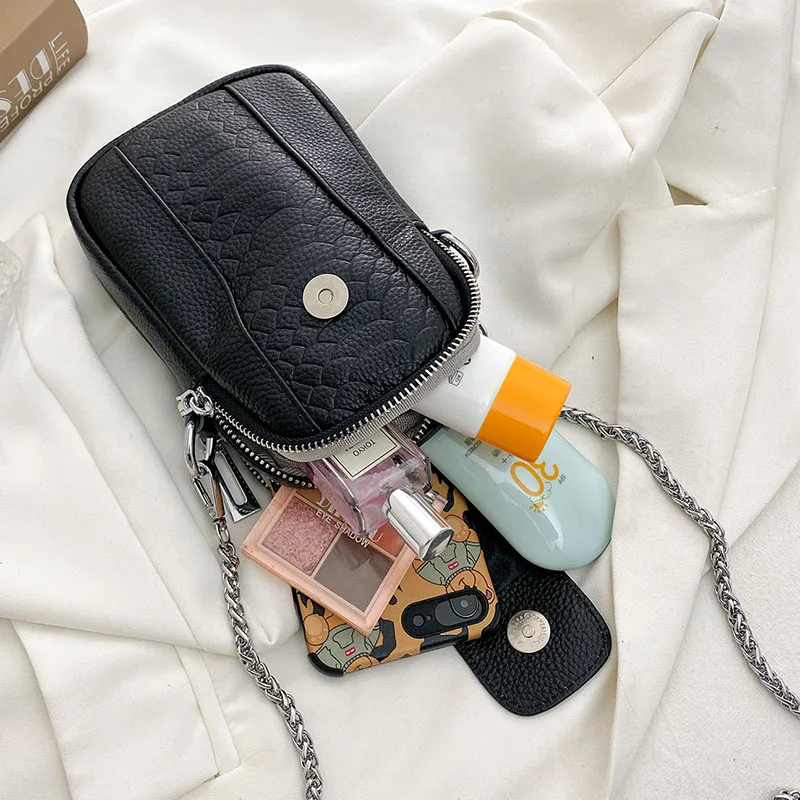 

Genuine Leather Bucket Shoulder Bag Mobile Phone Bags New Handbag Mini Retro Crossboby Bag Women Shoulder Bag and Coin Purse