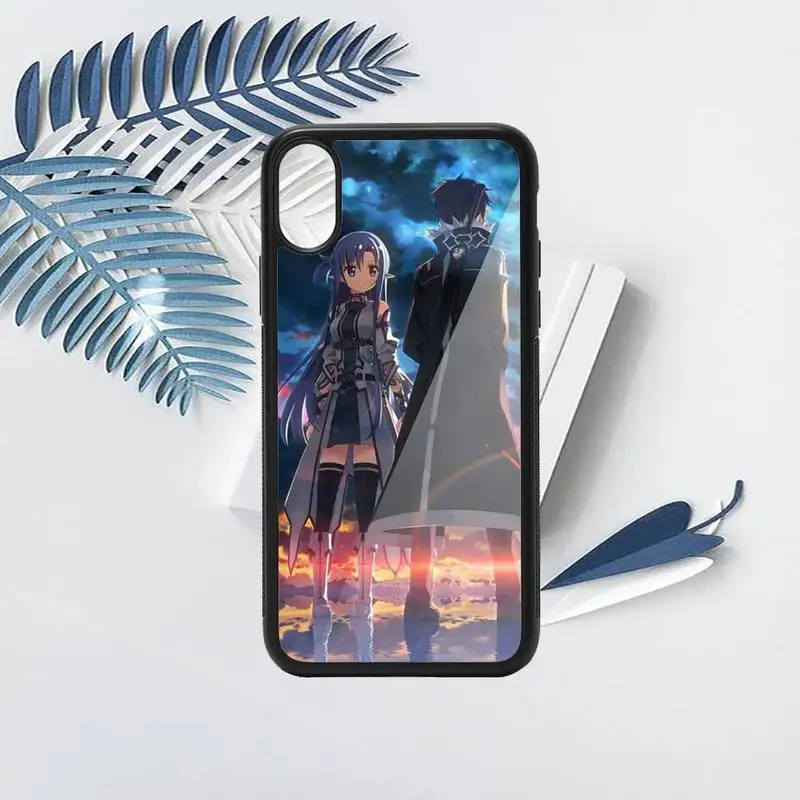 

Sword Art Online SAO Anime Manga luxury high quality Phone Case PC for iPhone 11 12 pro XS MAX 8 7 6 6S Plus X 5S SE 2020 XR