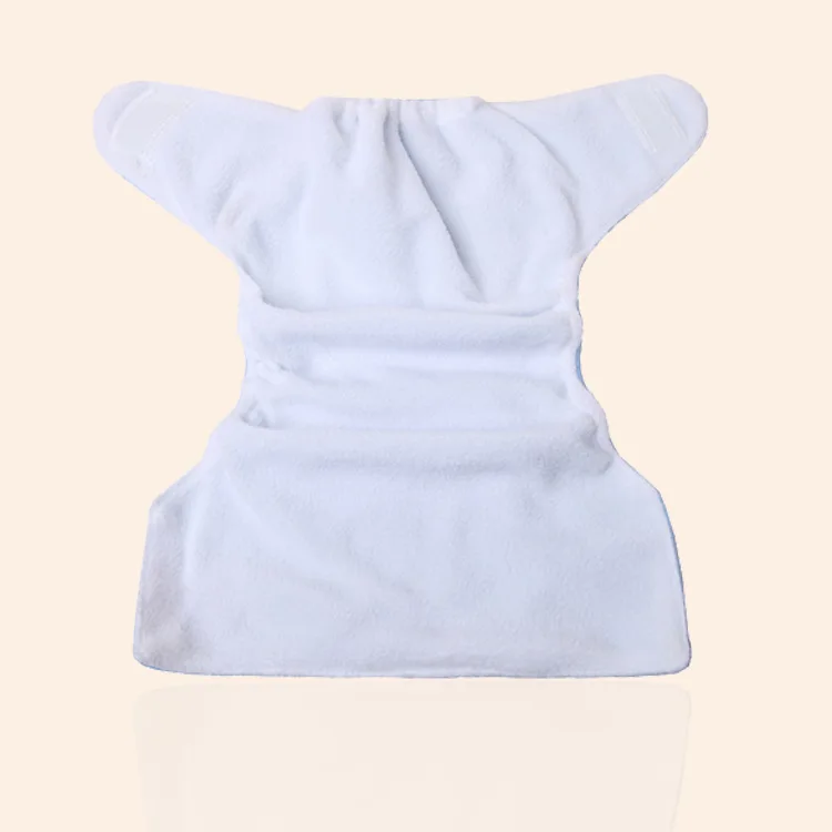 Pa&ntilde;ales reutilizables de tela para beb&eacute;, con inserto de microfibra, lavables, ajustables, cambiantes-5