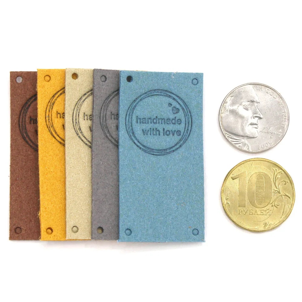 20 шт. ручной работы с любовью этикетка кожаные ярлыки сделай себе сам подарки
