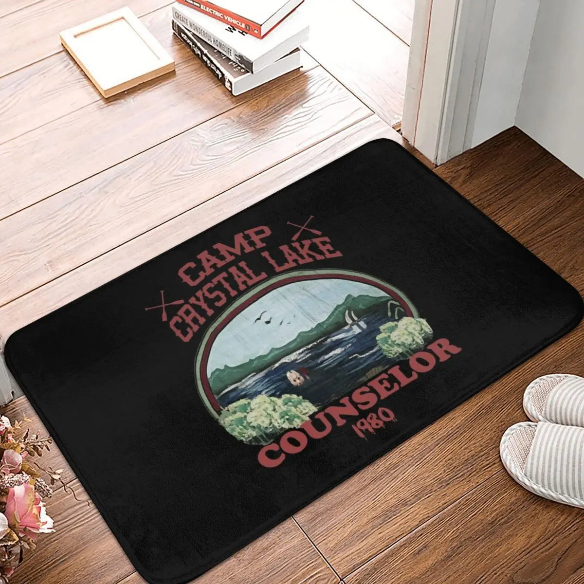 

Camp Crystal Lake Counselor Doormat Carpet Mat Rug Polyester PVC Anti-slip Floor Decor Bath Bathroom Kitchen Bedroom 40*60