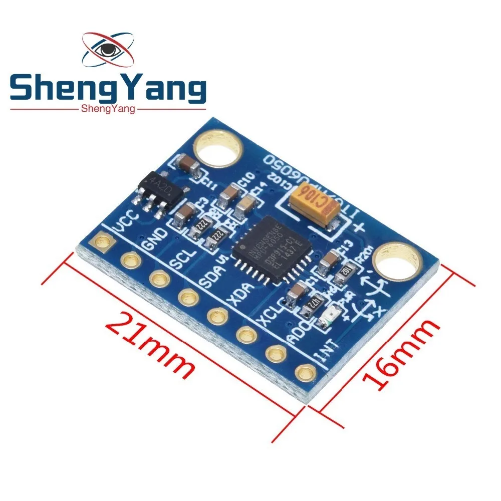 1 шт. ShengYang GY-521 MPU-6050 MPU6050 Модуль 3 оси аналоговый гироскоп Датчики+ 3 оси акселерометр модуль для arduino