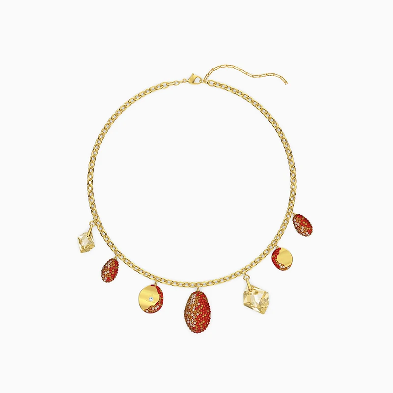 

SWA With Box 2021 Fashion Jewelry.The Elements. Tennis Deluxe .ANGELIC Necklace Charming Crystal Women All-match Romantic Gift