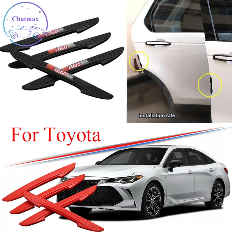 

Автомобильная накладка на дверной бампер универсальная для Toyota Corolla Camry Cruiser 86 Reiz 4 шт. ПВХ Противоударная полоса защитная полоса