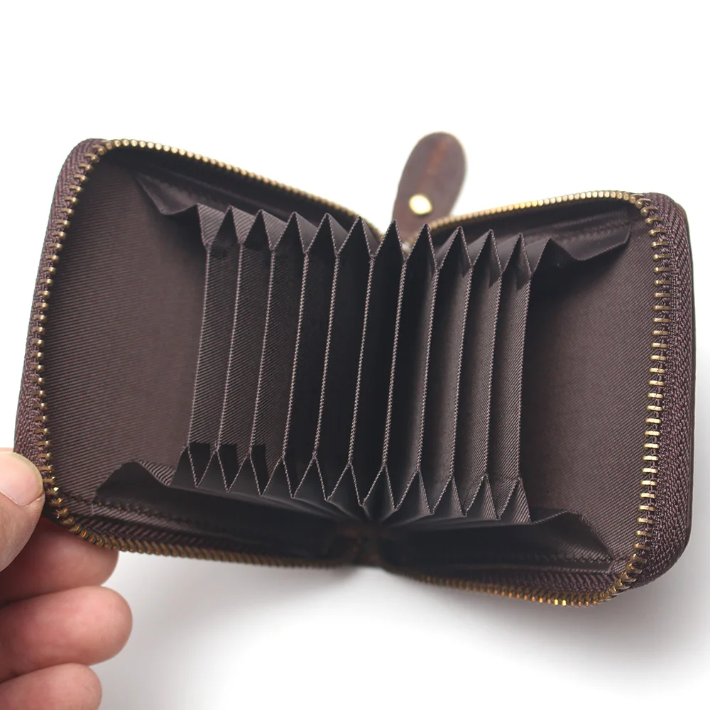 Кошелек из натуральной кожи с отделением для карт и RFID-защитой | Багаж сумки
