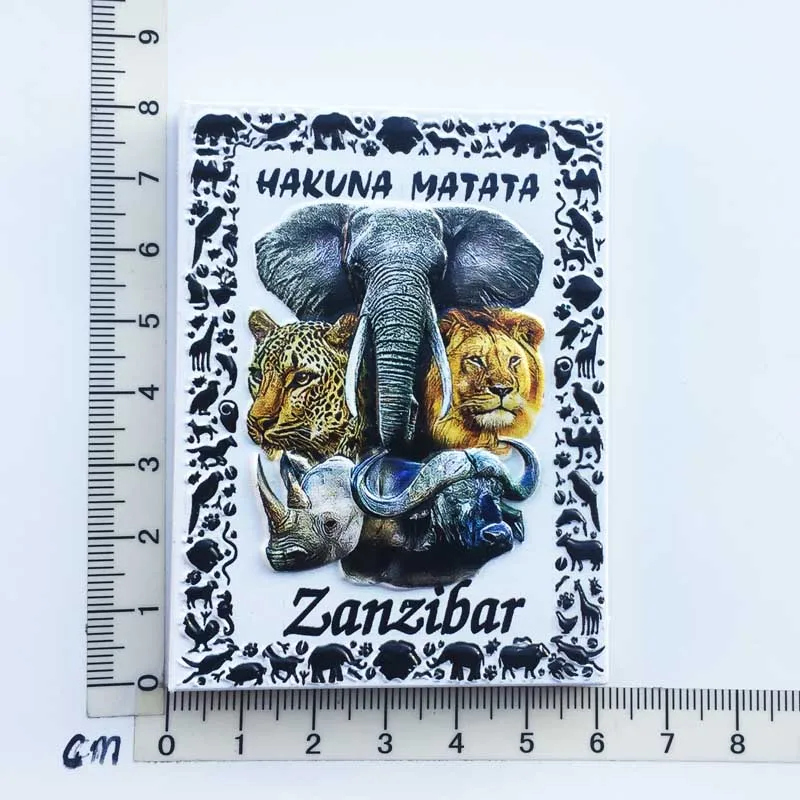 Магнит на холодильник (Занзибар Танзания) креативное путешествие памятные