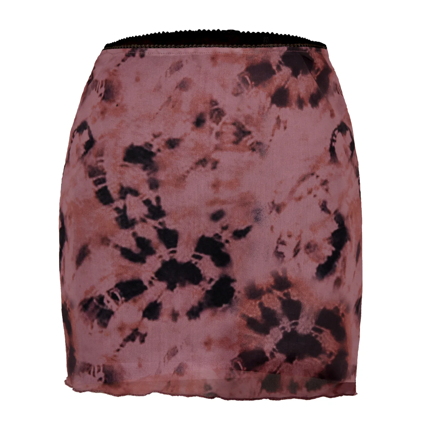 Women Ladies Mini Skirts VD2243 Black Floral Printed Gothic Clothes Brown Skirt Womens 2021 | Женская одежда