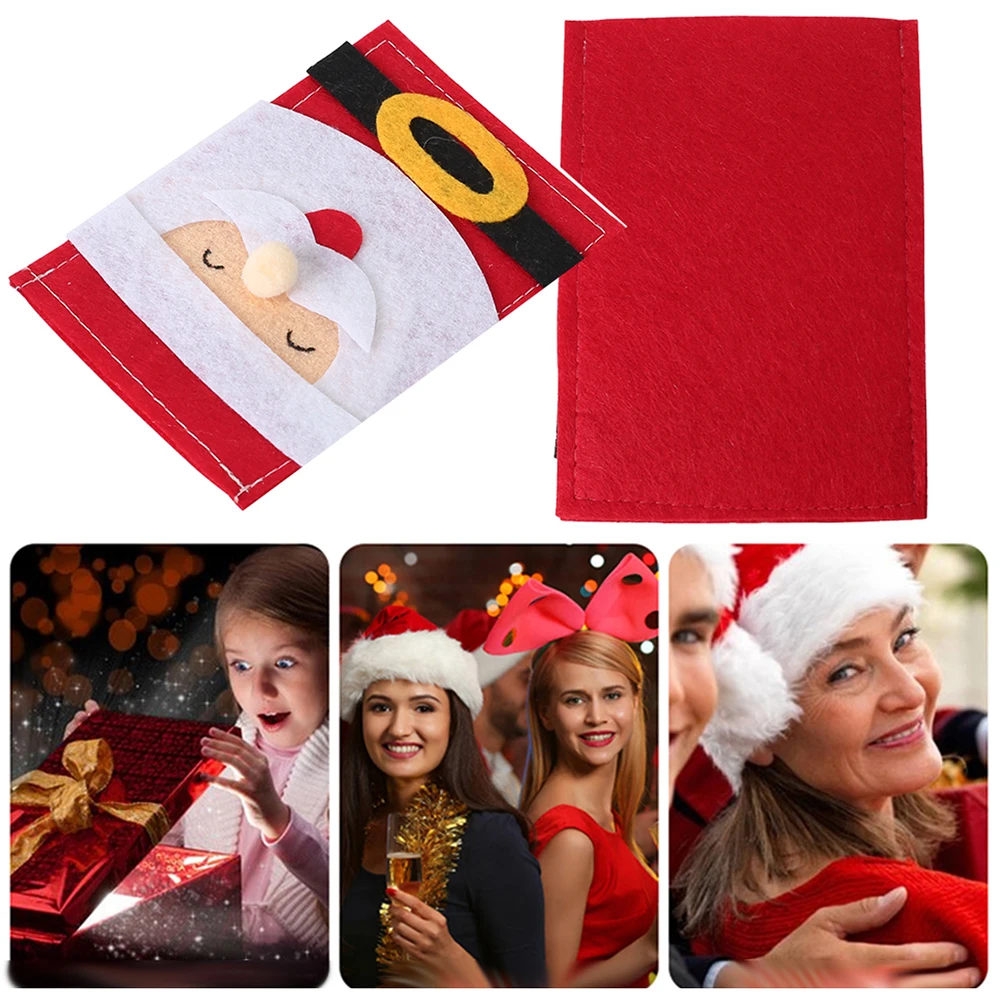 5 шт. набор столовых приборов снеговика Санты ножи для людей Сумка Держатель