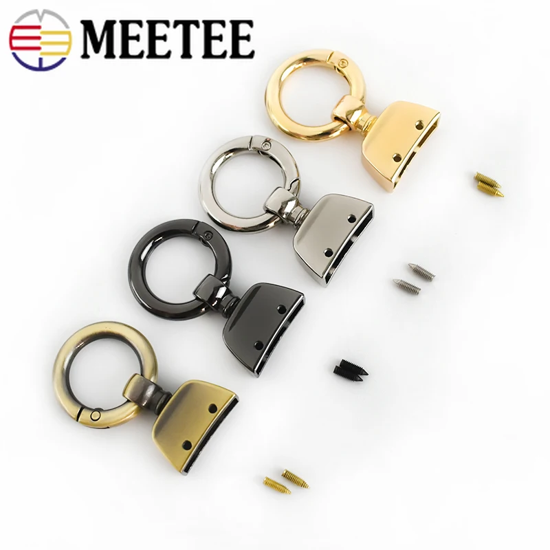 Meetee 5 шт. 20/25 мм пружинное кольцо брелок износ шнур тесьма винт колокольчик Пряжка
