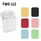 TWS-стереонаушники I12 с микрофоном и зарядным футляром