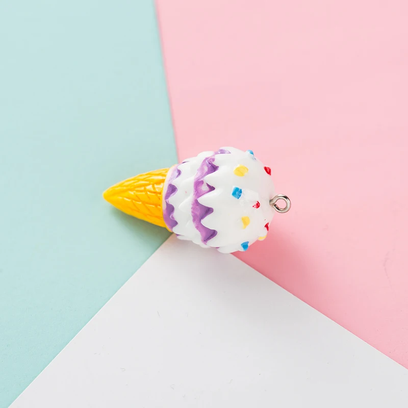 6 шт./лот брелок для мороженого Шарм DIY Аксессуары изготовления ювелирных изделий